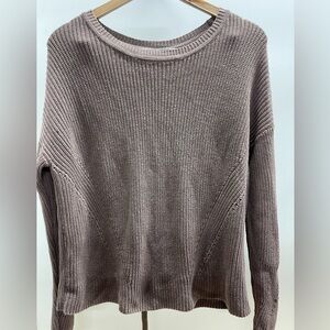 Lucky Brand Women's Brown Crew Neck Sweater